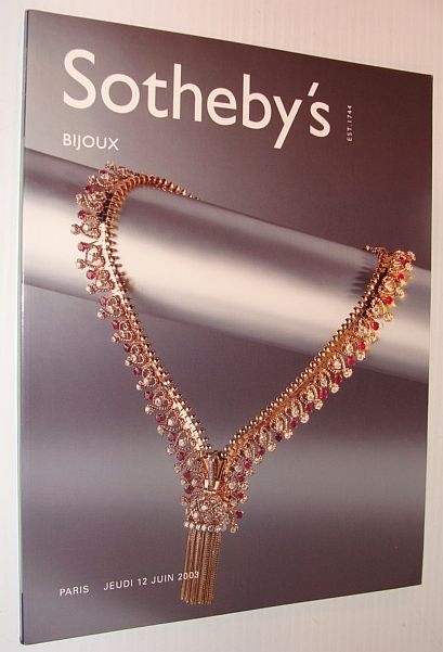 Sotheby's - Bijoux: Paris, Jeudi 12 Juin 2003