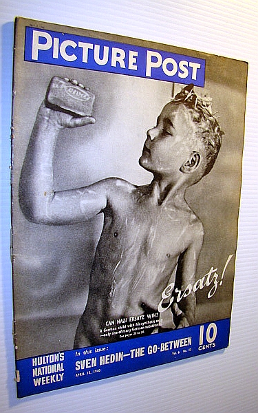 Image for Picture Post Magazine - Hulton's National Weekly, April 13, 1940 - How the Nazis Try to Beat the Blockade with Substitute Products Picture Post Magazine - Hulton's National Weekly, April 13, 1940 - How the Nazis Try to Beat the Blockade with Substitute Products