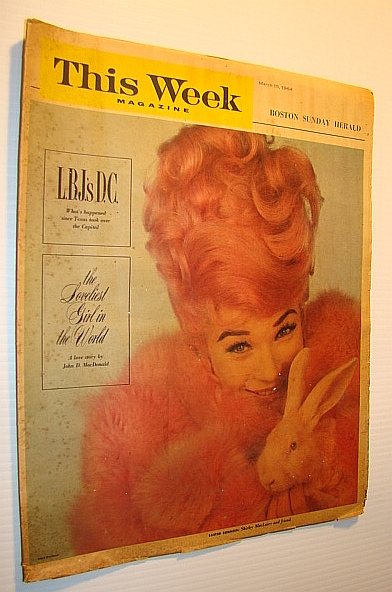 Image for This Week Magazine, March 15, 1964 - Insert to the Boston Sunday Herald: Shirley MacLaine Cover Photo in Her Custume for the film This Week Magazine, March 15, 1964 - Insert to the Boston Sunday Herald: Shirley MacLaine Cover Photo in Her Custume for the film