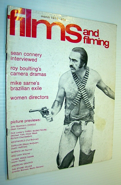 Image for Films and Filming Magazine, March 1974 - Sean Connery Cover Photo and Interview Films and Filming Magazine, March 1974 - Sean Connery Cover Photo and Interview