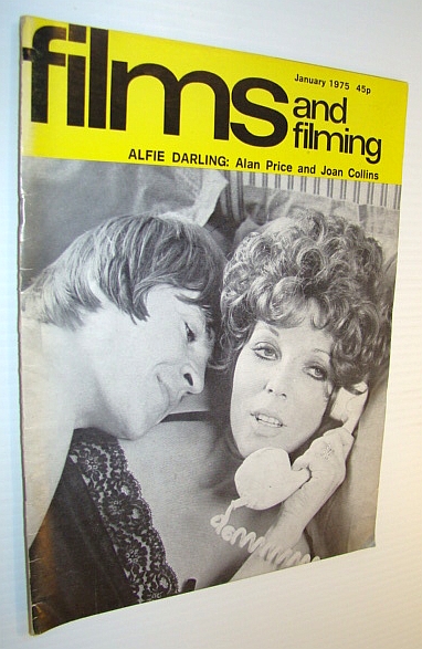 Image for Films and Filming Magazine, January 1975 - Cover Photo of Allan Price and Joan Collins in 'Alfie Darling' Films and Filming Magazine, January 1975 - Cover Photo of Allan Price and Joan Collins in 'Alfie Darling'