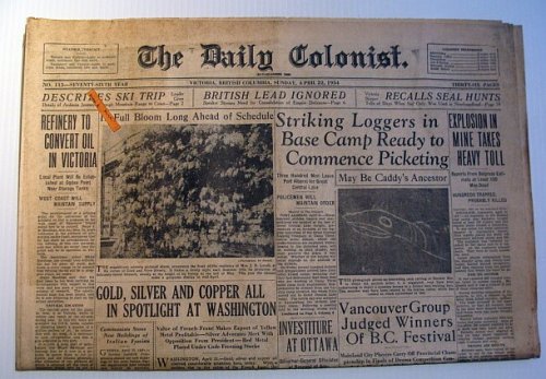 Image for The Daily Colonist, Thursday April 22, 1934, Victoria, British Columbia Newspaper The Daily Colonist, Thursday April 22, 1934, Victoria, British Columbia Newspaper
