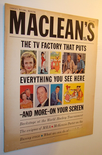 Image for Maclean's Magazine, May 4, 1963 - Screen Gems, The TV Programming Factory Maclean's Magazine, May 4, 1963 - Screen Gems, The TV Programming Factory