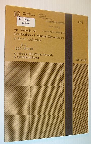 Image for An Analysis of Distribution of Mineral Occurrences in British Columbia: Bulletin No. 68 An Analysis of Distribution of Mineral Occurrences in British Columbia: Bulletin No. 68