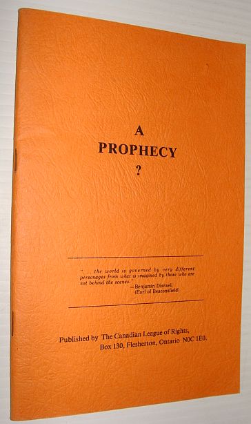 Image for A Prophecy A Prophecy