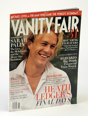 Image for Vanity Fair Magazine, August 2009 - Heath Ledger Cover Photo Vanity Fair Magazine, August 2009 - Heath Ledger Cover Photo