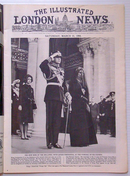 Image for The Illustrated London News, March (Mar.) 21, 1964 - Funeral of King Paul of Greece / 60 Years of the Anglo-French Accord The Illustrated London News, March (Mar.) 21, 1964 - Funeral of King Paul of Greece / 60 Years of the Anglo-French Accord