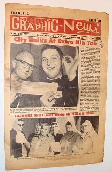 Kootenay Graphic-News, April 5th, 1962 - Kootenay's Lively Local Picture-News Tabloid