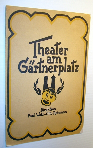 Image for Theater Zeitung, August 1934, Nummer 15 - Theater am Gartnerplatz - Paganini Theatre Program Theater Zeitung, August 1934, Nummer 15 - Theater am Gartnerplatz - Paganini Theatre Program