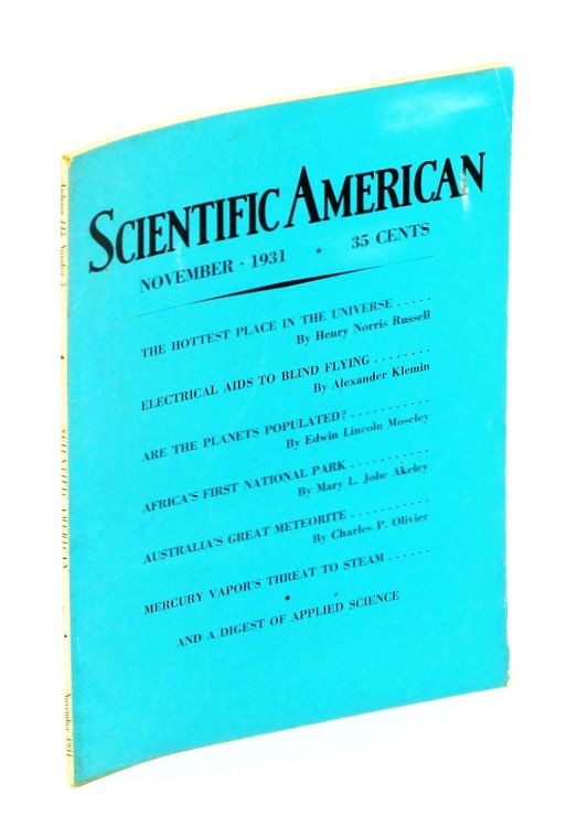 Scientific American November 1931 Volume 145 Number 5