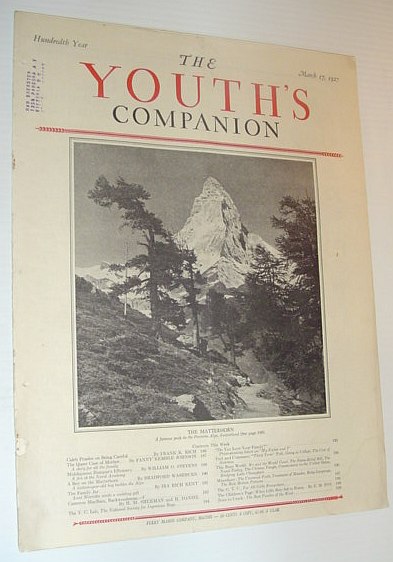 Image for The Youth's Companion, March 17, 1927 *THE MATTERHORN* The Youth's Companion, March 17, 1927 *THE MATTERHORN*