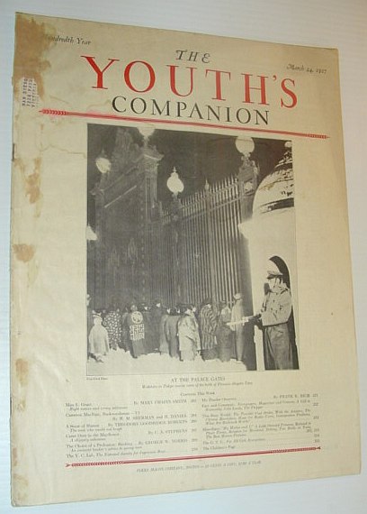 Image for The Youth's Companion, March 24, 1927 *PHOTO OUTSIDE THE JAPANESE EMPEROR'S GATES* The Youth's Companion, March 24, 1927 *PHOTO OUTSIDE THE JAPANESE EMPEROR'S GATES*