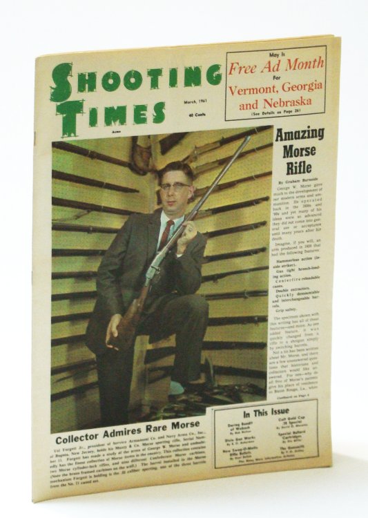 Image for Shooting Times Magazine, March (Mar.) 1961, Vol I, No. 12 - Val Forgett Jr. Cover Photo Shooting Times Magazine, March (Mar.) 1961, Vol I, No. 12 - Val Forgett Jr. Cover Photo