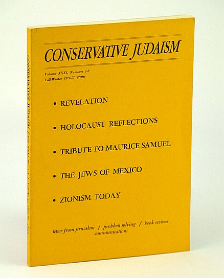 Image for Conservative Judaism, Fall-Winter 1976-77 (1976-1977) - Tribute to Maurice Samuel Conservative Judaism, Fall-Winter 1976-77 (1976-1977) - Tribute to Maurice Samuel