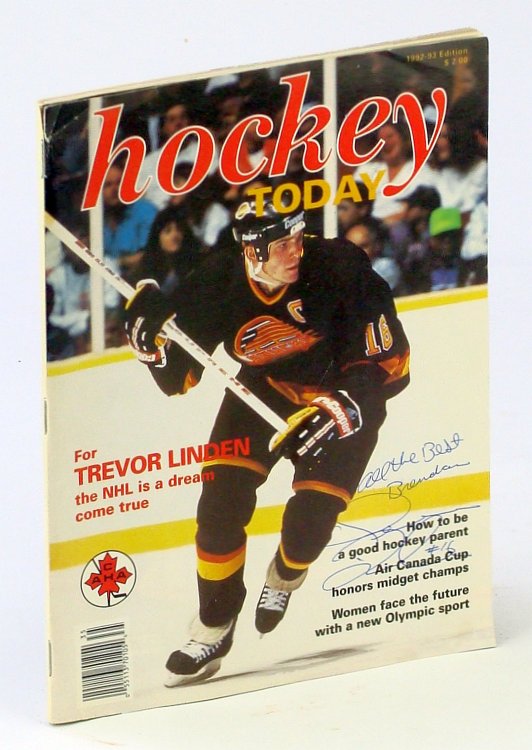 Image for Hockey Today Magazine, 1992-92 Edition: Signed Trevor Linden Cover Photo Hockey Today Magazine, 1992-92 Edition: Signed Trevor Linden Cover Photo