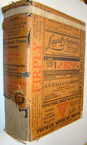 The British Columbia and Yukon Directory 1936 - Volume 46 - Jubilee Edition
