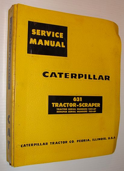 Caterpillar 631 Tractor-Scraper Service Manual