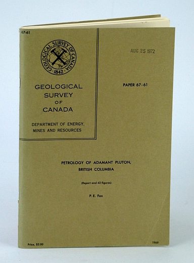 Petrology of Adamant Pluton, British Columbia (Report and 42 Figures) - Paper 67 - 61