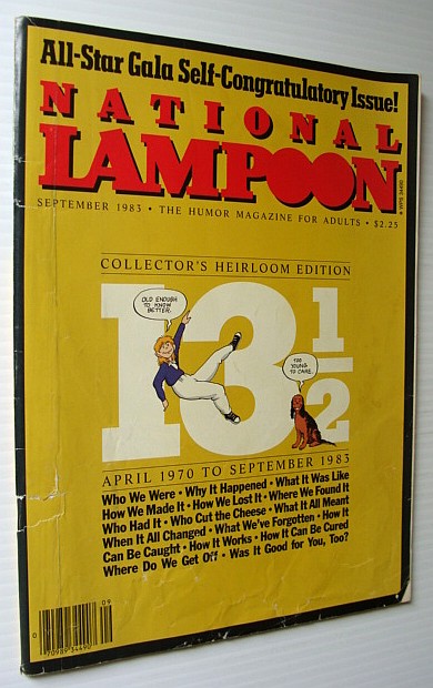 National Lampoon Magazine, September 1983 - All-Star Gala Self-Congratulatory Issue!