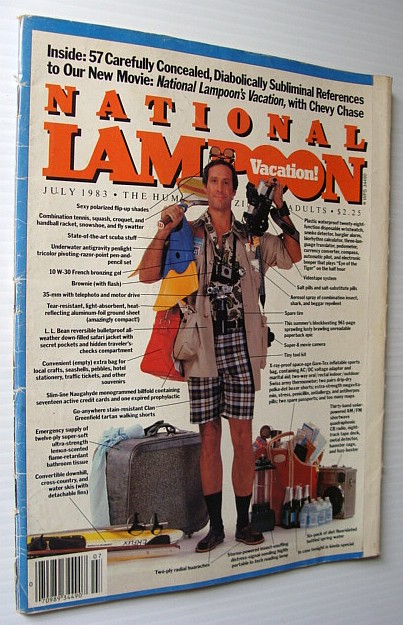 National Lampoon Magazine, July 1983 - Vacation Issue - Chevy Chase Cover!