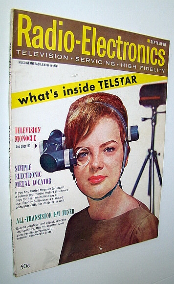 Radio-Electronics Magazine - Television, Servicing, High Fideligh: September 1962, Vol XXXIII, No. 9 - TV Monocle Cover Photo