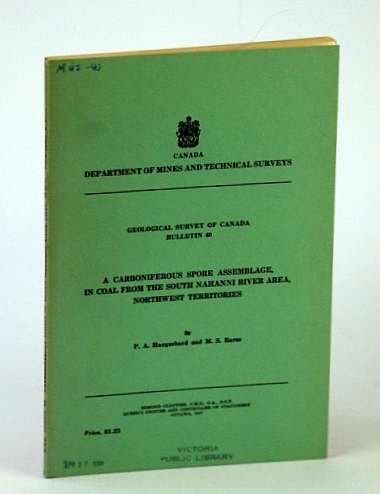 Image for A Carboniferous Spore Assemblage, in Coal from the South Nahanni River Area, Northwest Territories (NWT) - Bulletin 40 A Carboniferous Spore Assemblage, in Coal from the South Nahanni River Area, Northwest Territories (NWT) - Bulletin 40
