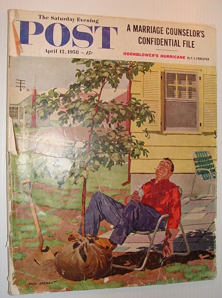 Image for The Saturday Evening Post, 12 April 1958 *Private Life of Marshall Matt Dillon / James Arness* The Saturday Evening Post, 12 April 1958 *Private Life of Marshall Matt Dillon / James Arness*