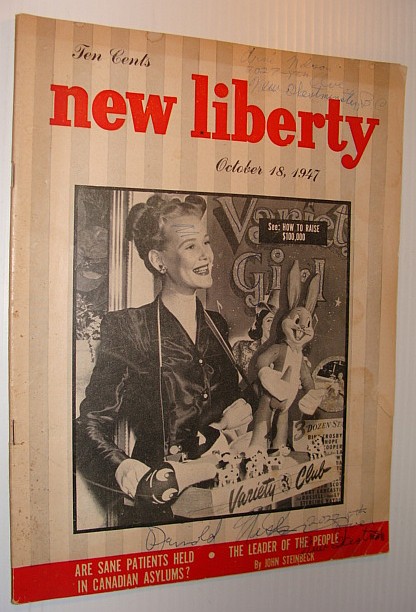 Image for New Liberty Magazine, 18 October 1947 *Are Sane Patients Held in Canadian Asylums* New Liberty Magazine, 18 October 1947 *Are Sane Patients Held in Canadian Asylums*