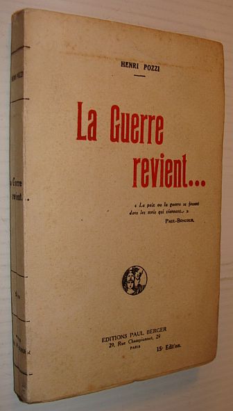 Image for La Guerre Revient. La Guerre Revient.