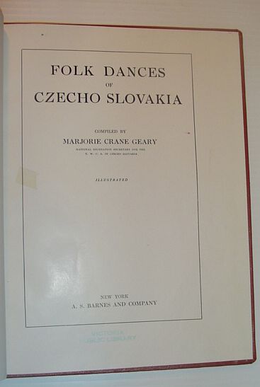 Image for Folk Dances of Czecho Slovakia Folk Dances of Czecho Slovakia