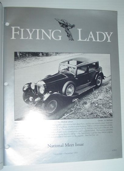 Image for Flying Lady - The Periodical of the Rolls-Royce Owner's Club, Inc., November/December 1991 Flying Lady - The Periodical of the Rolls-Royce Owner's Club, Inc., November/December 1991