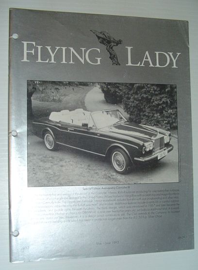 Image for Flying Lady - The Periodical of the Rolls-Royce Owner's Club, Inc., May/June 1993 Flying Lady - The Periodical of the Rolls-Royce Owner's Club, Inc., May/June 1993