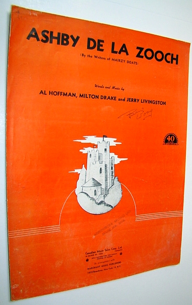 Image for Ashby De La Zooch (Zouch) (By the Writers of Mairzy Doats) - Sheet Music for Piano and Voice Ashby De La Zooch (Zouch) (By the Writers of Mairzy Doats) - Sheet Music for Piano and Voice