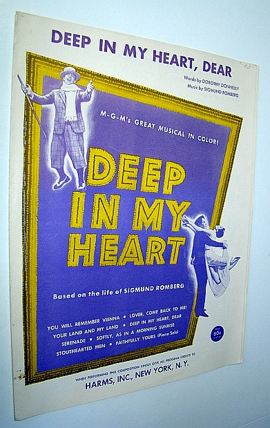 Deep in My Heart, Dear (Au Fond De Mon Coeur): Sheet Music for Voice and Piano