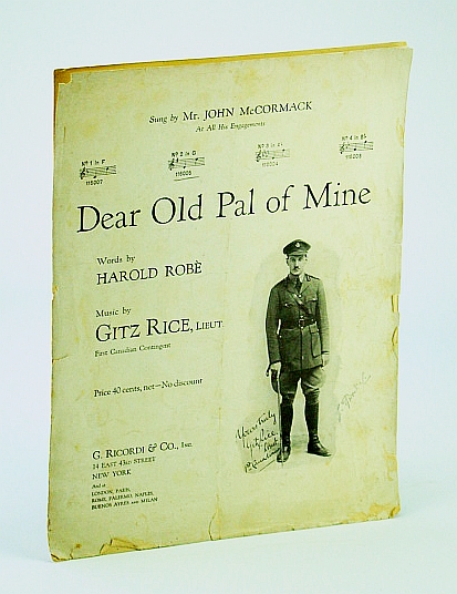 Image for Dear Old Pal of Mine: Sheet Music for Piano and Voice Dear Old Pal of Mine: Sheet Music for Piano and Voice