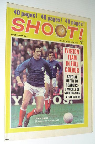 Image for SHOOT! Soccer/Football Magazine, 27 September 1969 *EVERTON TEAM IN FULL COLOUR* SHOOT! Soccer/Football Magazine, 27 September 1969 *EVERTON TEAM IN FULL COLOUR*
