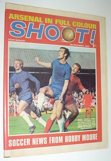 Image for SHOOT! Soccer/Football Magazine, 8 November 1969 *ARSENAL IN FULL COLOUR* SHOOT! Soccer/Football Magazine, 8 November 1969 *ARSENAL IN FULL COLOUR*