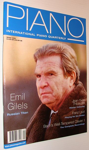 Image for International Piano Magazine, Winter 2001, Emil Gilels Cover Photo International Piano Magazine, Winter 2001, Emil Gilels Cover Photo