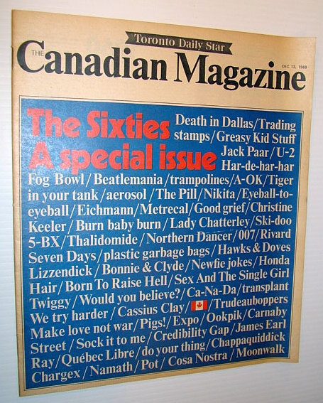 Image for Canadian Magazine, December 13, 1969 - Special Sixties Review Issue Canadian Magazine, December 13, 1969 - Special Sixties Review Issue