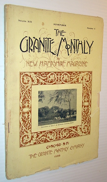 Image for The Granite Monthly - a New Hampshire Magazine, November 1895 The Granite Monthly - a New Hampshire Magazine, November 1895