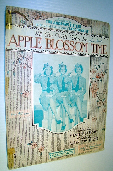 Image for I'll Be With You in Apple Blossom Time - Sheet Music for Piano and Voice with Guitar Chords I'll Be With You in Apple Blossom Time - Sheet Music for Piano and Voice with Guitar Chords