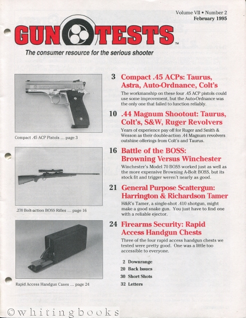 Image for Gun Tests: The Consumer Resource for the Serious Shooter - Volume VII, Number 2, February 1995 Gun Tests: The Consumer Resource for the Serious Shooter - Volume VII, Number 2, February 1995
