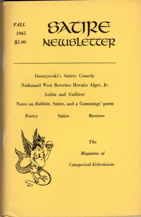 Image for Satire Newsletter, Volume III, Number 1, Fall 1965 Satire Newsletter, Volume III, Number 1, Fall 1965