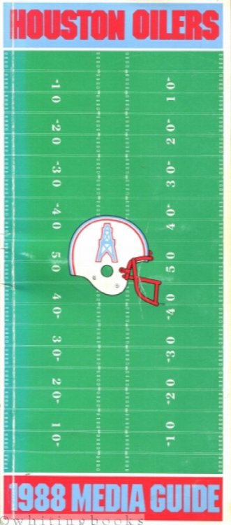 Image for Houston Oilers 1988 Media Guide Houston Oilers 1988 Media Guide