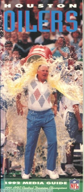 Image for Houston Oilers 1992 Media Guide Houston Oilers 1992 Media Guide