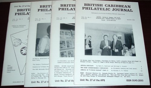 Image for British Caribbean Philatelic Journal, 1985 Complete, Vol. 25, Nos. 1 to 4 British Caribbean Philatelic Journal, 1985 Complete, Vol. 25, Nos. 1 to 4