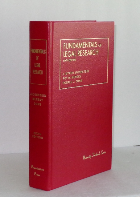 Image for Fundamentals of Legal Research (University Textbook Series) Fundamentals of Legal Research (University Textbook Series)