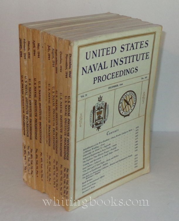 Image for United States Naval Institute Proceedings 1944, Volume 70, Complete United States Naval Institute Proceedings 1944, Volume 70, Complete
