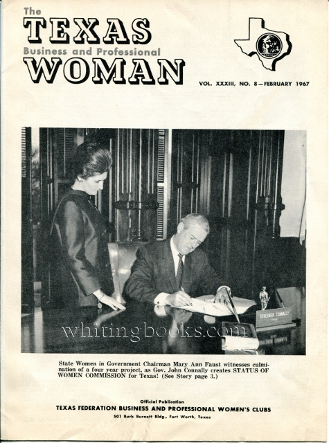The Texas Business and Professional Woman, Vol. XXXIII, No. 8 - February 1967