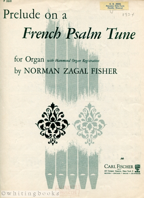 Image for Prelude on a French Psalm Tune for Organ, with Hammond Organ Registration Prelude on a French Psalm Tune for Organ, with Hammond Organ Registration